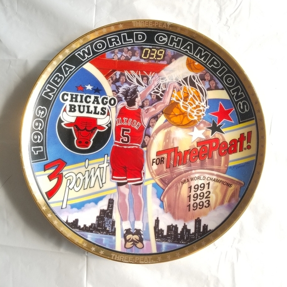 Vintage 1993 Chicago Bulls NBA Superstar Collector Plate Series #27 of 7,500. - Picture 1 of 8